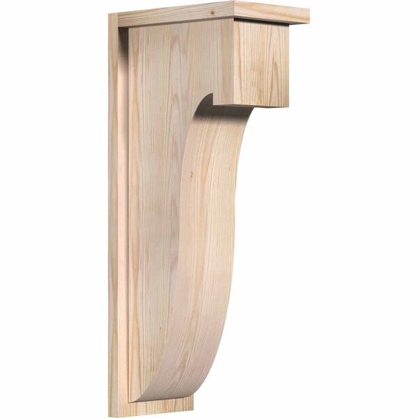 Ekena Millwork Del Monte Smooth Corbel w/Backplate, Douglas Fir, 7 1/2"W x 12"D x 28"H COR08X12X28DEL01SDF - main